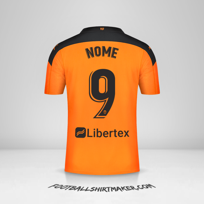Camisa Valencia CF 2020/21 Alternativa -  nome - 9