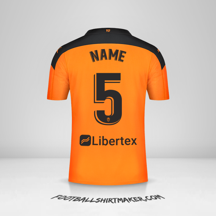 Shirt Valencia CF 2020/21 Away -  name - 5