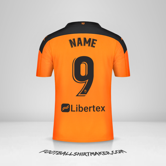 Jersey Valencia CF 2020/21 Away -  name - 9