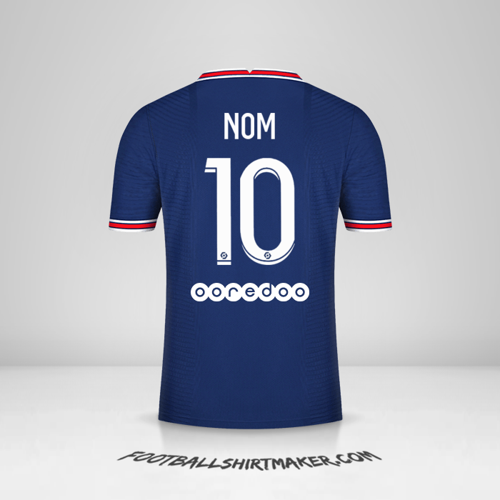 Maillot Paris Saint Germain 2021/2022 -  nom - 10