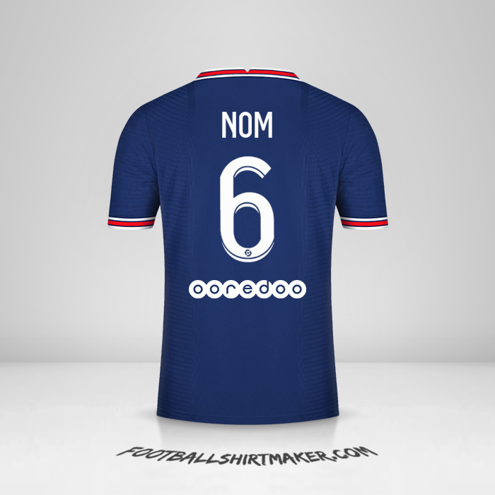 Maillot Paris Saint Germain 2021/2022 -  nom - 6
