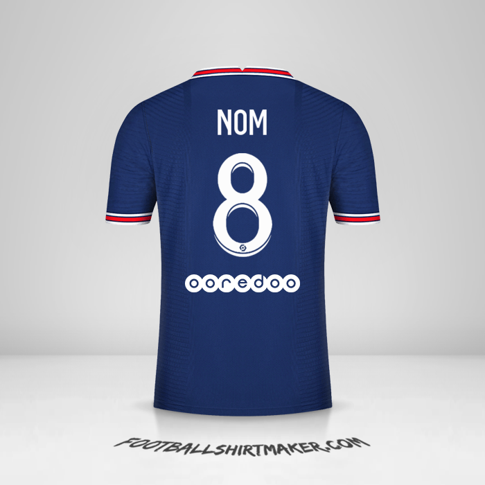 Maillot Paris Saint Germain 2021/2022 -  nom - 8