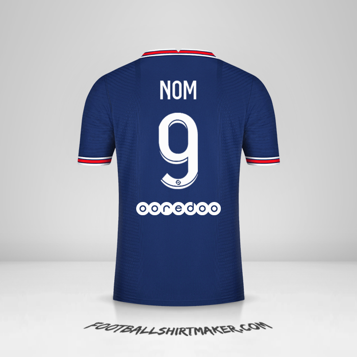 Maillot Paris Saint Germain 2021/2022 -  nom - 9