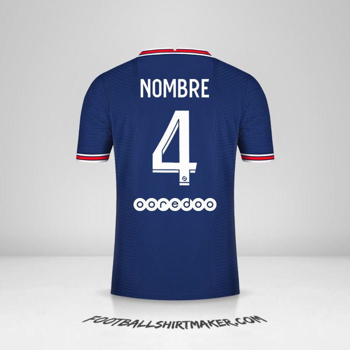 Camiseta Paris Saint Germain 2021/2022 -  nombre - 4