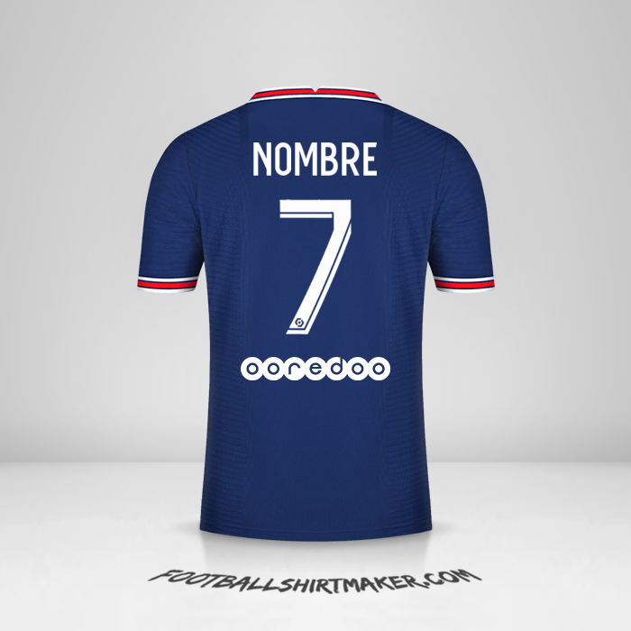 Camiseta Paris Saint Germain 2021/2022 -  nombre - 7