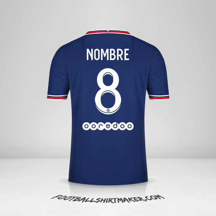 Jersey Paris Saint Germain 2021/2022 -  nombre - 8
