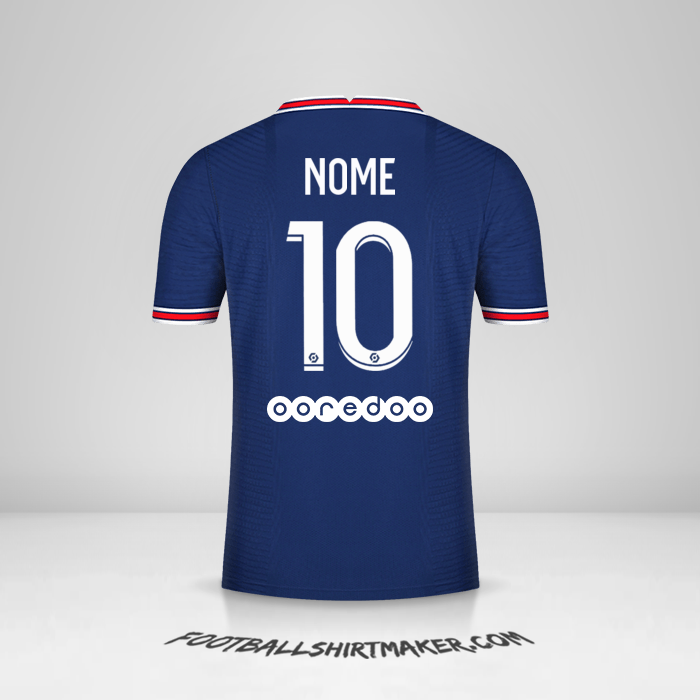Camisa Paris Saint Germain 2021/2022 -  nome - 10