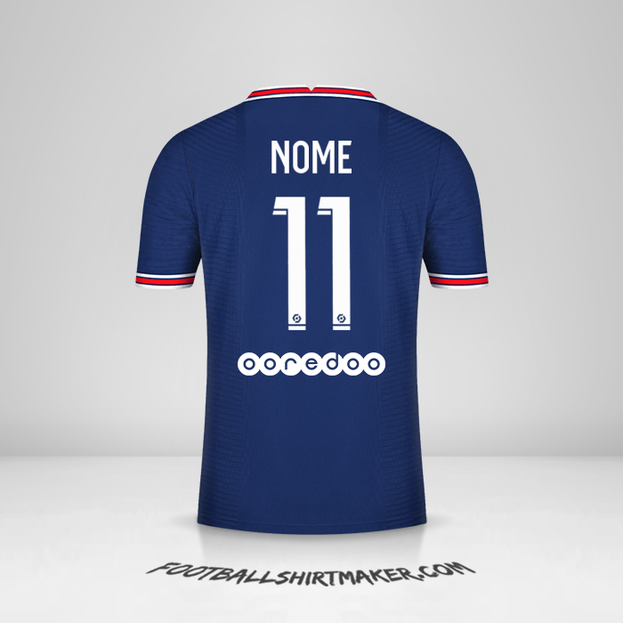 Camisola Paris Saint Germain 2021/2022 -  nome - 11