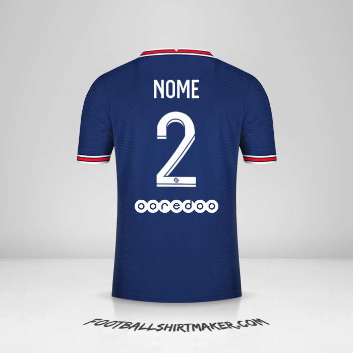 Camisa Paris Saint Germain 2021/2022 -  nome - 2