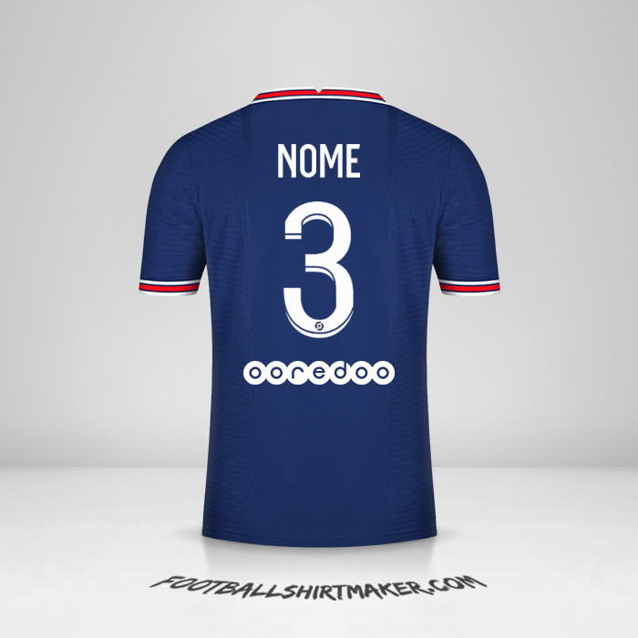 Maglia Paris Saint Germain 2021/2022 -  nome - 3