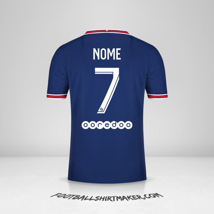 Camisola Paris Saint Germain 2021/2022 -  nome - 7