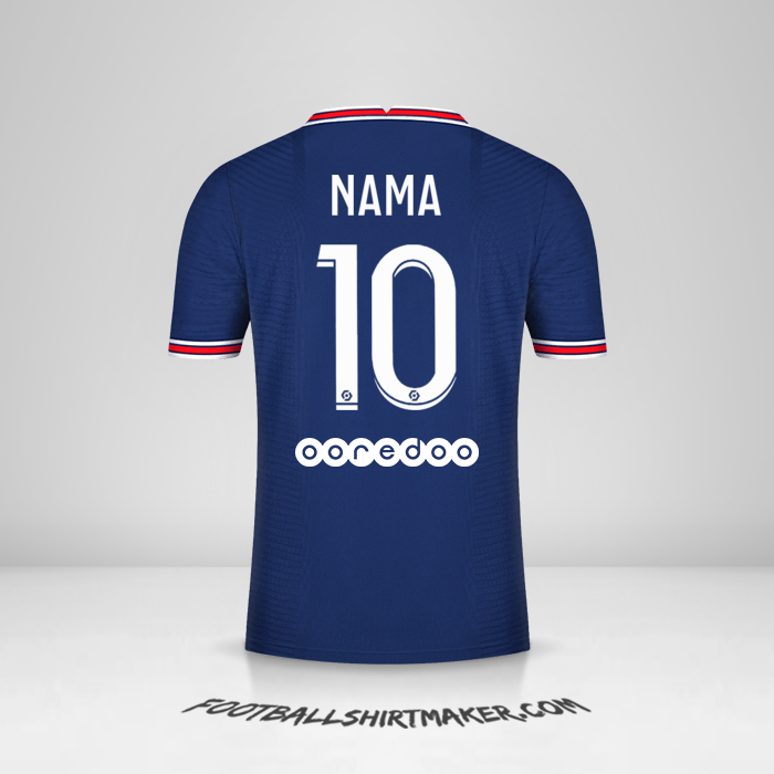 Jersey Paris Saint Germain 2021/2022 -  nama - 10