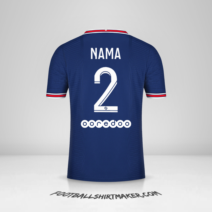 Jersey Paris Saint Germain 2021/2022 -  nama - 2