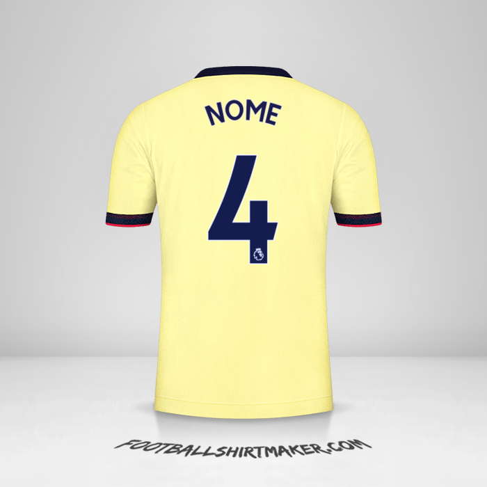 Camisa Arsenal 2021/2022 Alternativa -  nome - 4