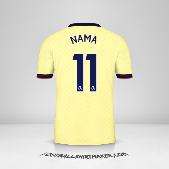 Jersey Arsenal 2021/2022 Alternatif -  nama - 11