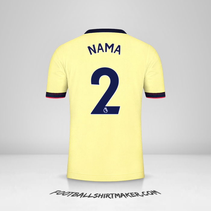 Jersey Arsenal 2021/2022 Alternatif -  nama - 2