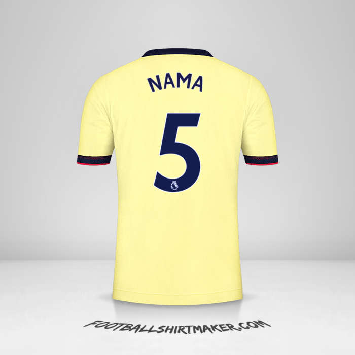 Jersey Arsenal 2021/2022 Alternatif -  nama - 5