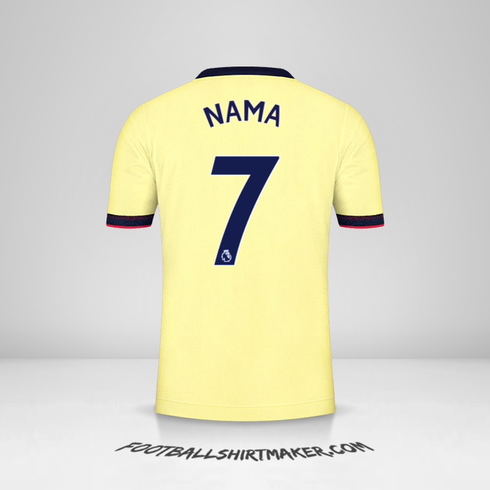 Jersey Arsenal 2021/2022 Alternatif -  nama - 7