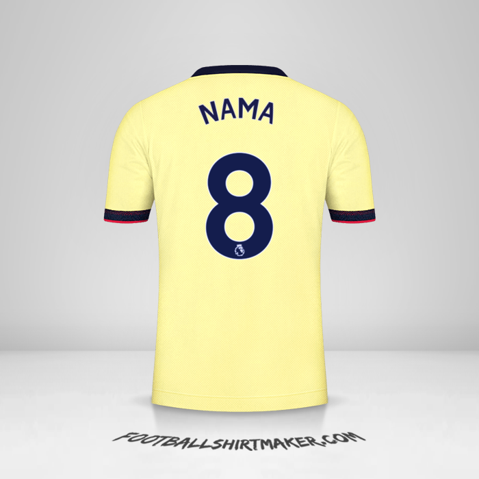 Jersey Arsenal 2021/2022 Alternatif -  nama - 8