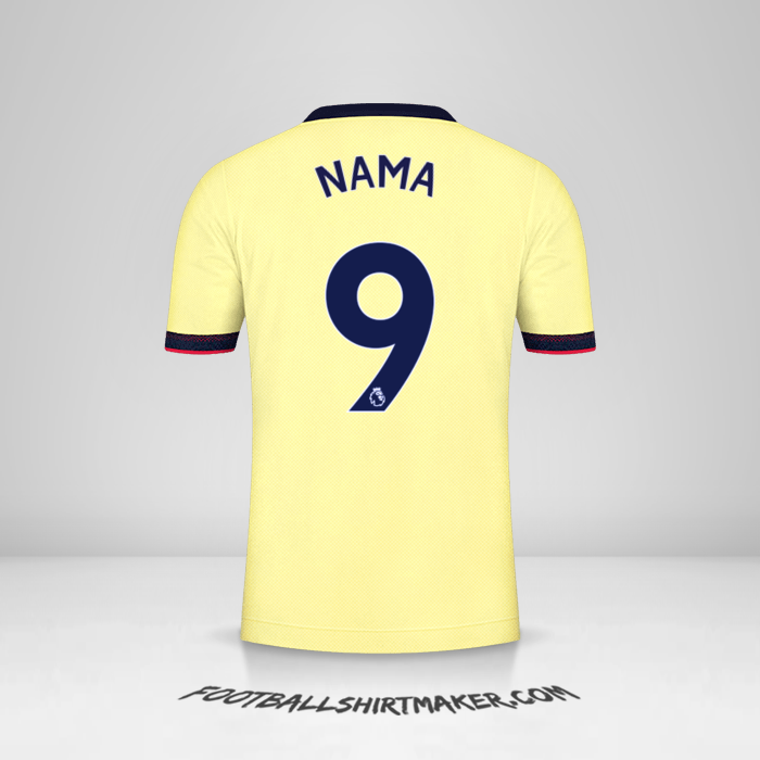Jersey Arsenal 2021/2022 Alternatif -  nama - 9