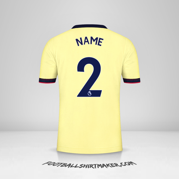 Trikot Arsenal 2021/2022 Auswärts -  name - 2