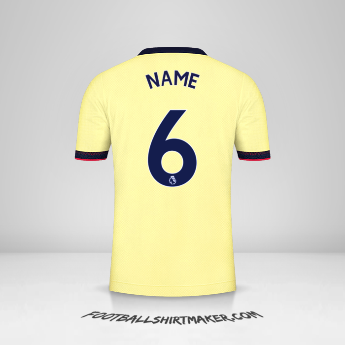 Trikot Arsenal 2021/2022 Auswärts -  name - 6