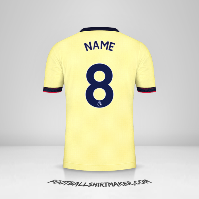 Jersey Arsenal 2021/2022 Away -  name - 8