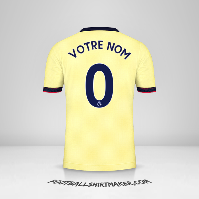 Maillot Arsenal 2021/2022 II -  votre nom - 0