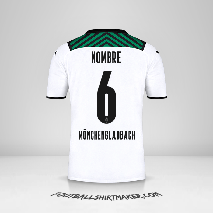 Jersey Borussia Monchengladbach 2021/2022 -  nombre - 6