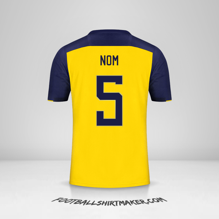 Maillot Équateur 2020/22 -  nom - 5