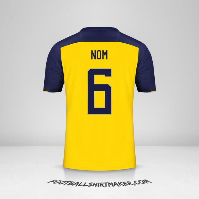 Maillot Équateur 2020/22 -  nom - 6