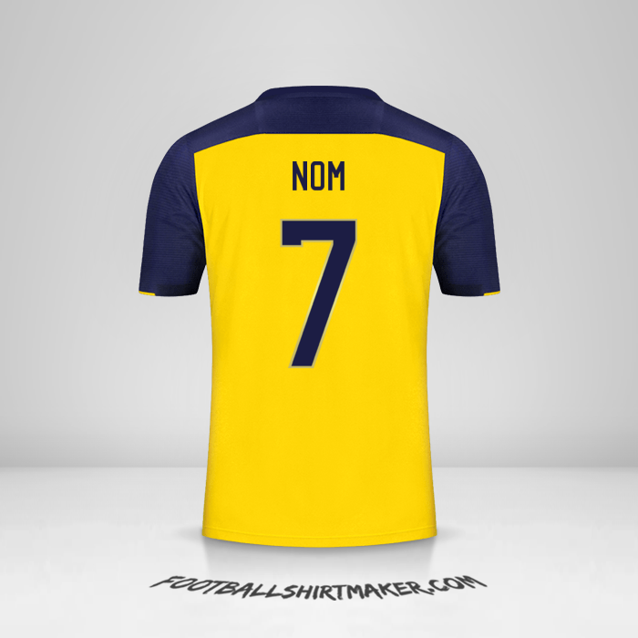 Maillot Équateur 2020/22 -  nom - 7