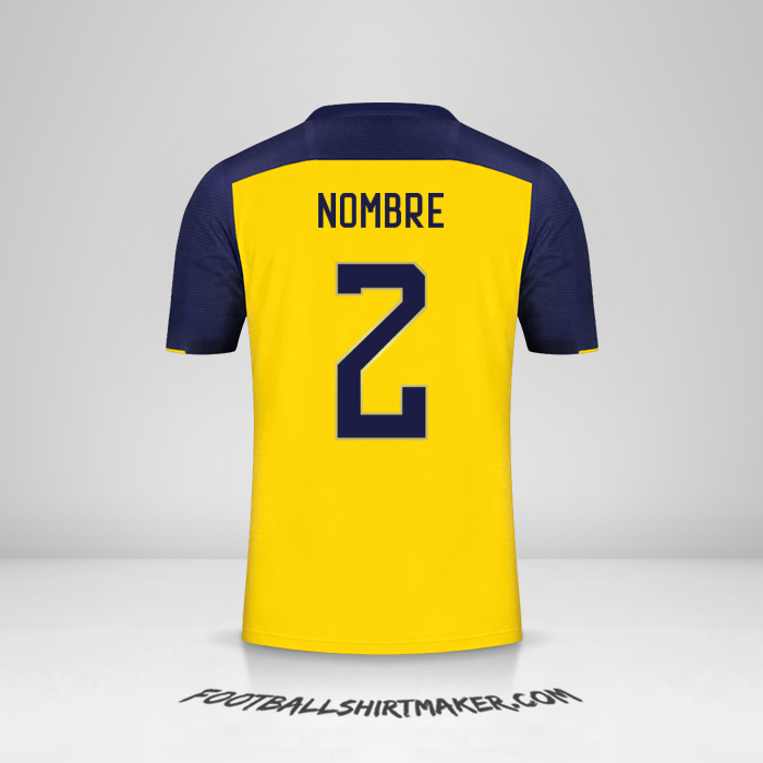Jersey Ecuador 2020/22 -  nombre - 2