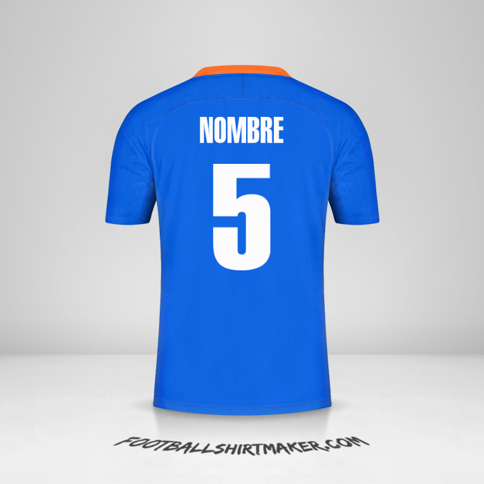Jersey India 2021 -  nombre - 5