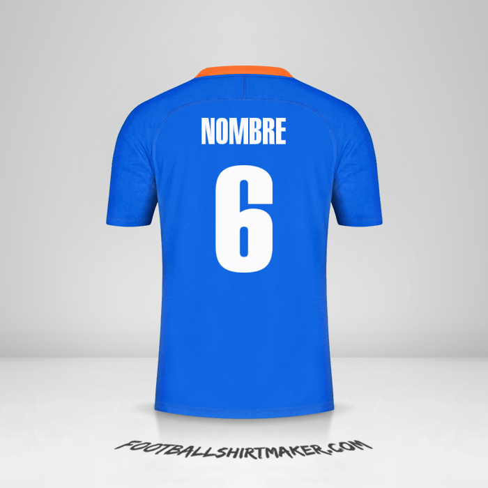 Jersey India 2021 -  nombre - 6