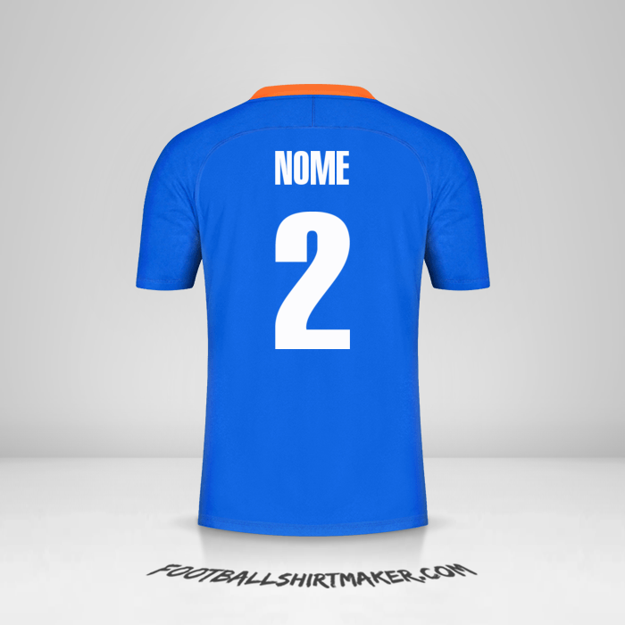 Camisola Índia 2021 -  nome - 2