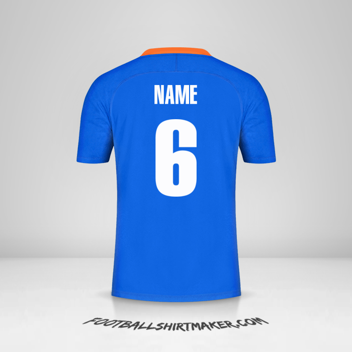 Trikot Indien 2021 -  name - 6