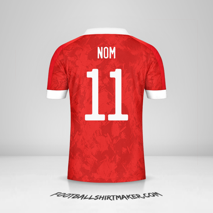 Maillot Russie 2020/2021 -  nom - 11