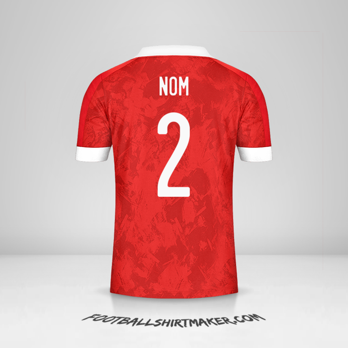 Maillot Russie 2020/2021 -  nom - 2