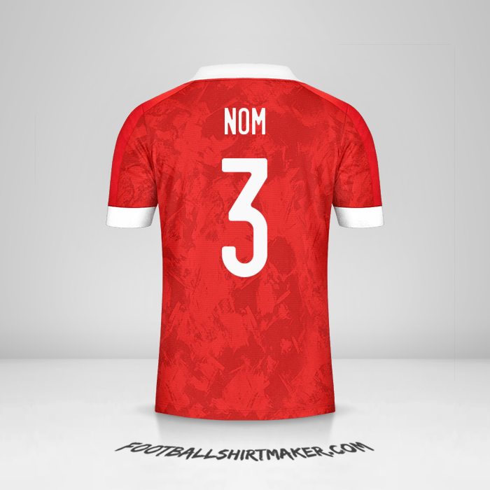 Maillot Russie 2020/2021 -  nom - 3
