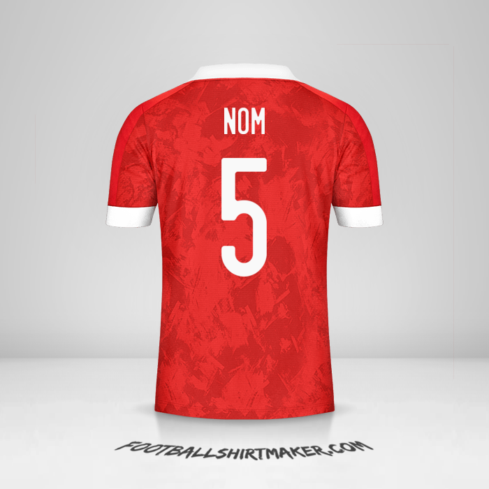 Maillot Russie 2020/2021 -  nom - 5