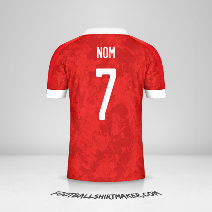 Maillot Russie 2020/2021 -  nom - 7