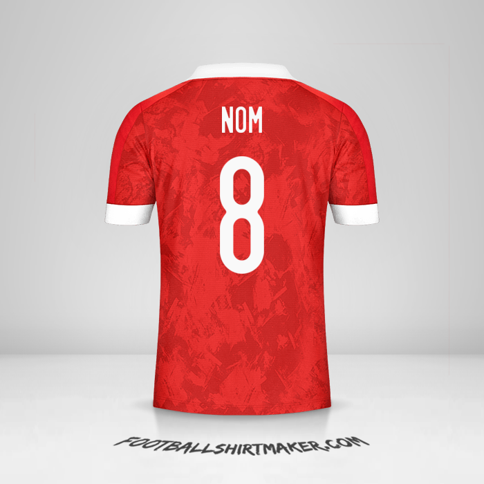 Maillot Russie 2020/2021 -  nom - 8