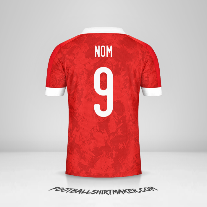 Maillot Russie 2020/2021 -  nom - 9