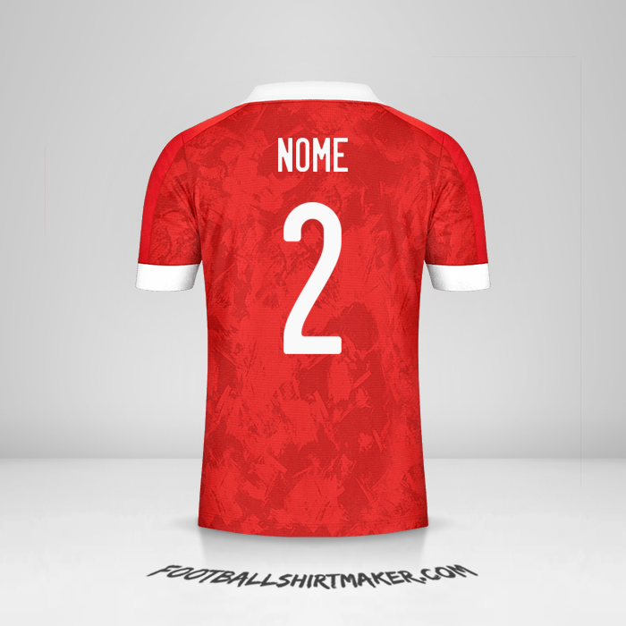 Camisa Rússia 2020/2021 -  nome - 2