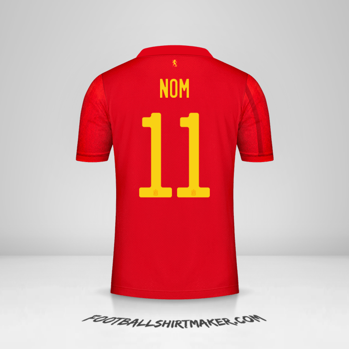 Maillot Espagne 2020/2021 -  nom - 11