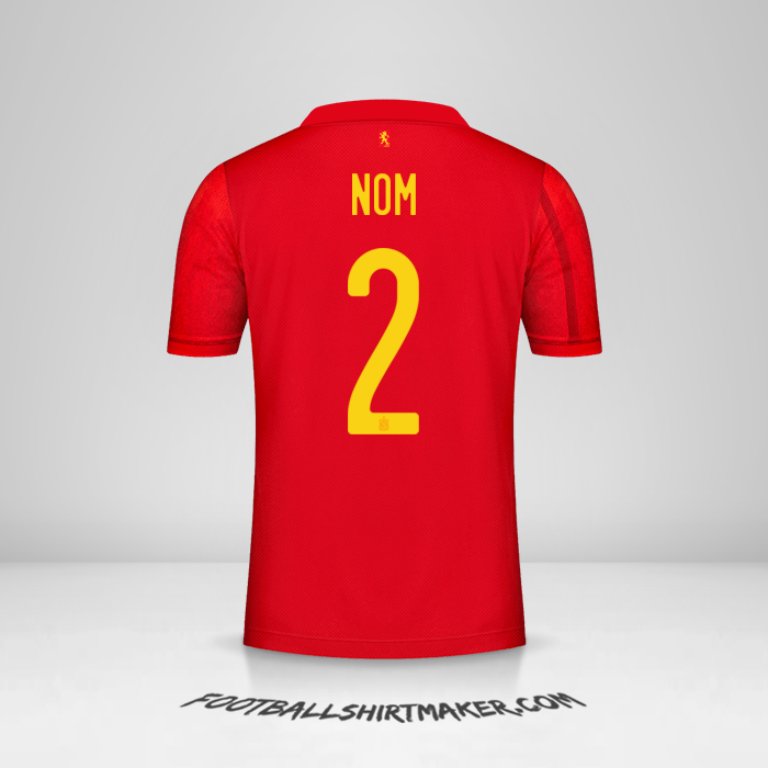 Maillot Espagne 2020/2021 -  nom - 2