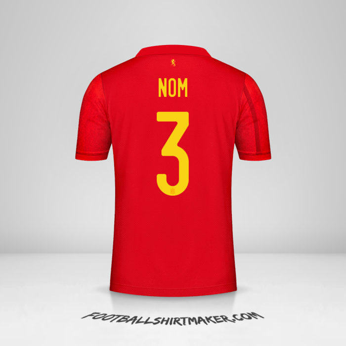 Maillot Espagne 2020/2021 -  nom - 3