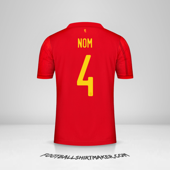 Maillot Espagne 2020/2021 -  nom - 4
