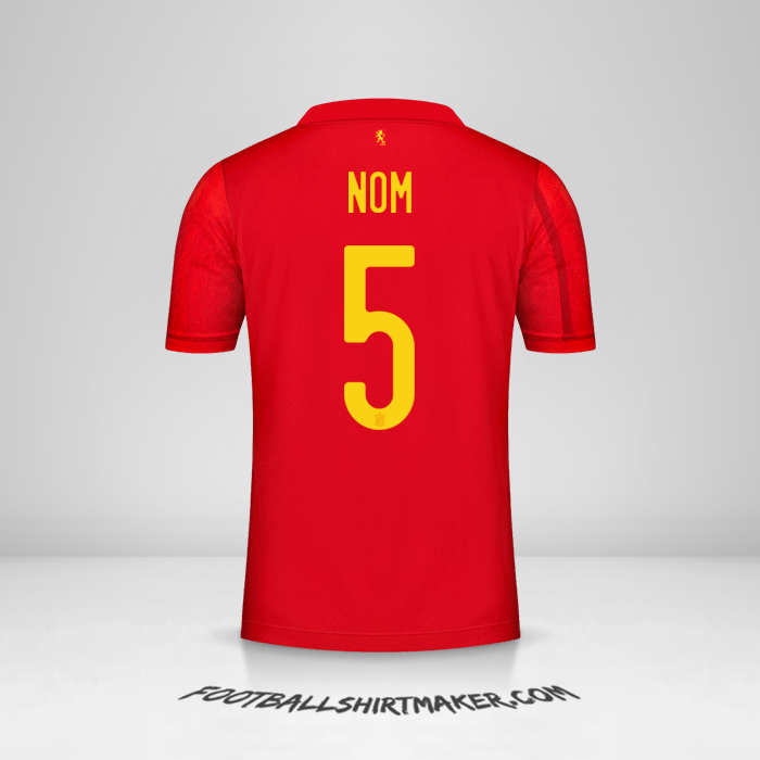Maillot Espagne 2020/2021 -  nom - 5